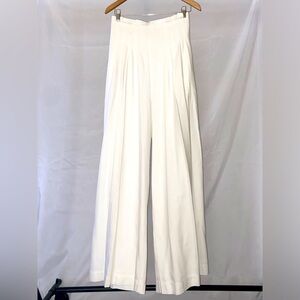 Size 12 Corset Front Trousers with front slant pockets and side zipper.